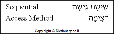 Sequential Access Method