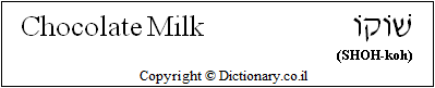 Chocolate Milk
