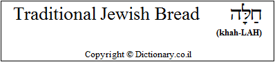Tradional Jewish Bread