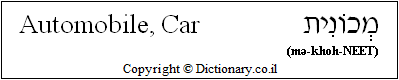 Automobile, Car