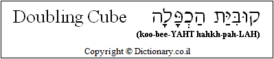 ...Doubling Cube