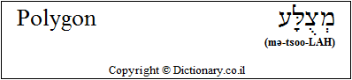 'Polygon' in Hebrew