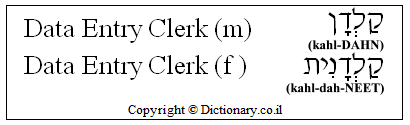 Data Entry Clerk