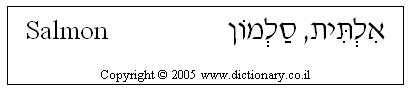 'Salmon' in Hebrew