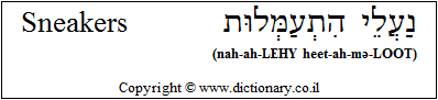 'Sneakers' in Hebrew